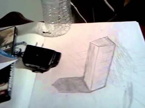 Dibujo 3d A lápiz En perspectiva - YouTube