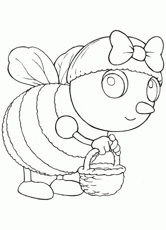 Dibujo de Abeja para colorear. Dibujos infantiles de Abeja ... Dibujo de Abeja para colorear. Dibujos infantiles de Abeja ...
