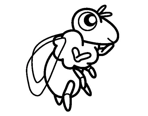 Dibujo de Abeja reina para Colorear - Dibujos.net Dibujo de Abeja reina para Colorear - Dibujos.net
