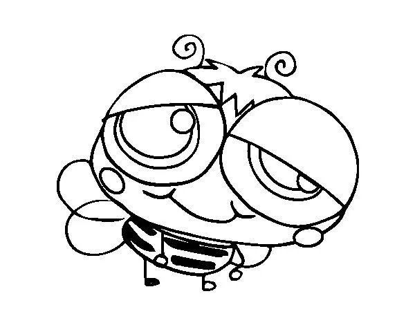 Dibujo de Un abejorro para Colorear - Dibujos.net