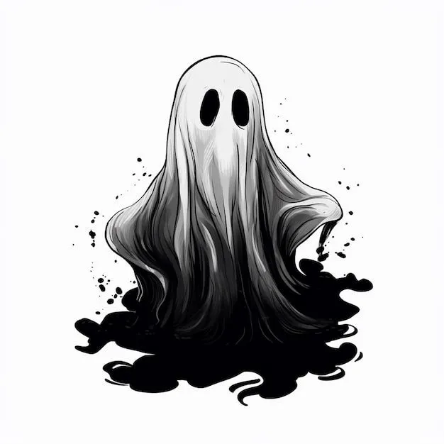 Dibujo abstracto de fantasmas de halloween para una publicación de instagram de halloween | Foto Premium Dibujo abstracto de fantasmas de halloween para una publicación de instagram de halloween | Foto Premium