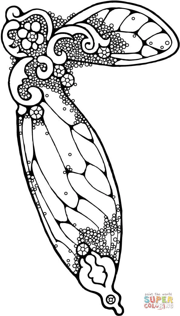 Dibujo de Alas de Hada para colorear | Dibujos para colorear imprimir gratis Dibujo de Alas de Hada para colorear | Dibujos para colorear imprimir gratis