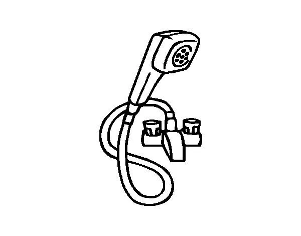 Dibujo de Alcachofa ducha para Colorear - Dibujos.net