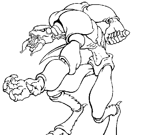 Dibujo de Alien para Colorear - Dibujos.net Dibujo de Alien para Colorear - Dibujos.net
