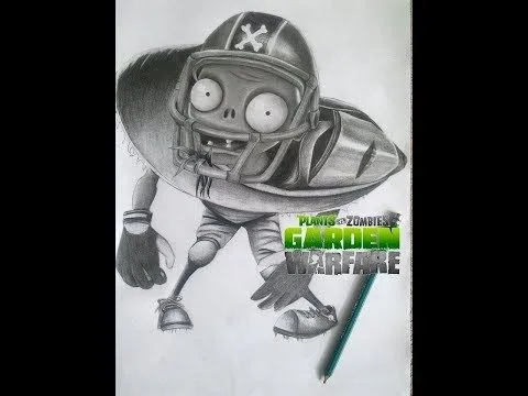 Dibujo del All-Stars de Plants vs Zombies Garden Warfare - YouTube Dibujo del All-Stars de Plants vs Zombies Garden Warfare - YouTube