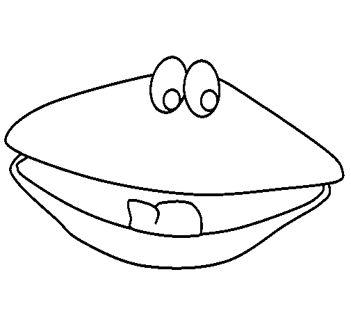 Dibujo de Almeja 1 para Colorear - Dibujos.net Dibujo de Almeja 1 para Colorear - Dibujos.net
