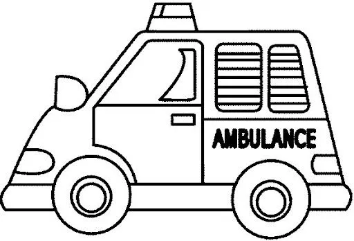 Dibujo de ambulancia para niños - Imagui
