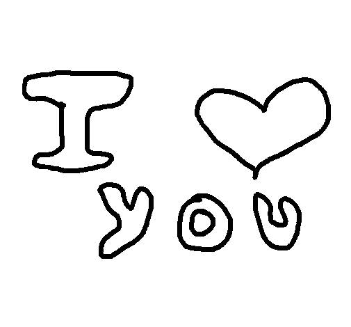 Dibujo de Te amo 6 para Colorear - Dibujos.net Dibujo de Te amo 6 para Colorear - Dibujos.net