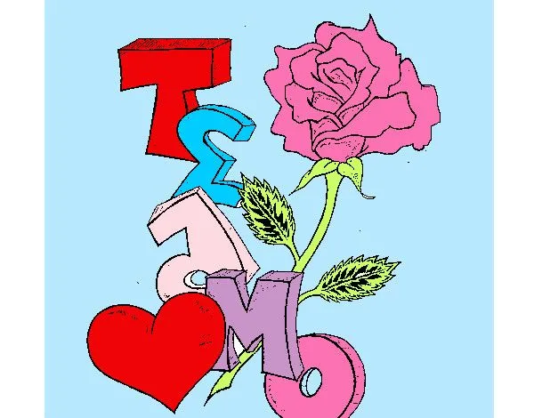 Dibujo de te amo pintado por Montsesita en Dibujos.net el día 02 ... Dibujo de te amo pintado por Montsesita en Dibujos.net el día 02 ...