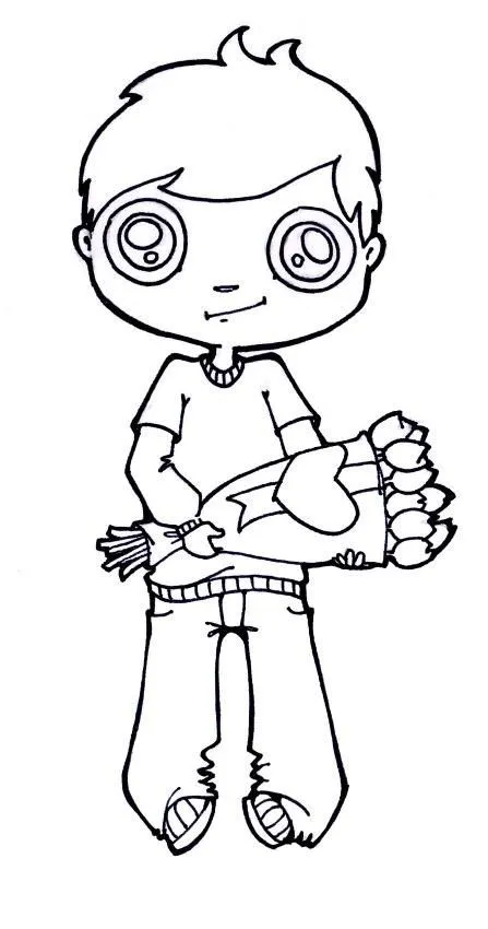 Dibujo del Dia del Amor y la Amistad para colorear ~ Dibujos para ...