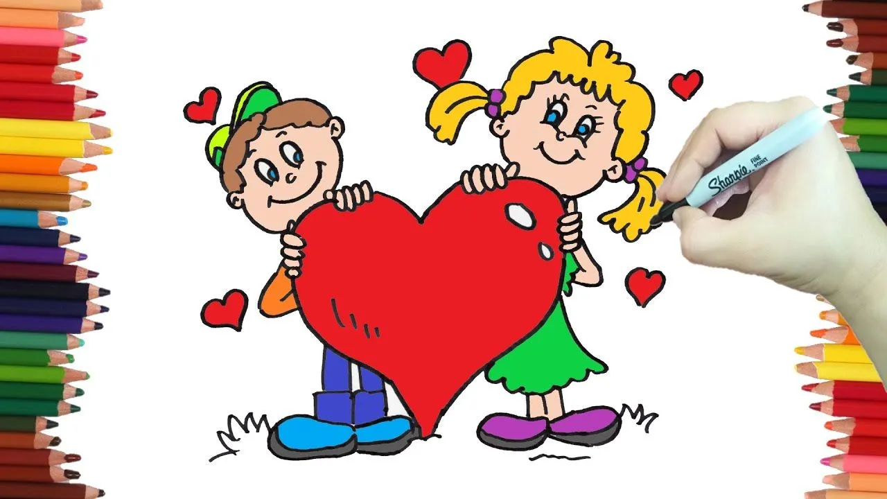 Como hacer un dibujo para EL DIA DEL AMOR Y LA AMISTAD paso a paso y MUY FACILMENTE - YouTube Como hacer un dibujo para EL DIA DEL AMOR Y LA AMISTAD paso a paso y MUY FACILMENTE - YouTube