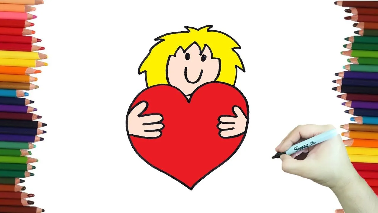 Como hacer un dibujo de amor y amistad - YouTube Como hacer un dibujo de amor y amistad - YouTube