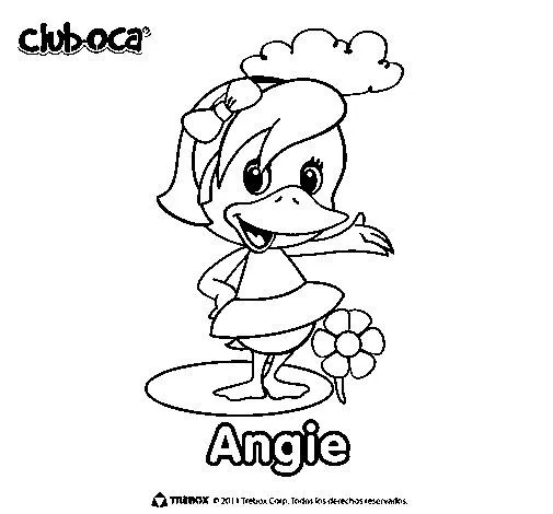 Dibujo de Angie para Colorear - Dibujos.net Dibujo de Angie para Colorear - Dibujos.net