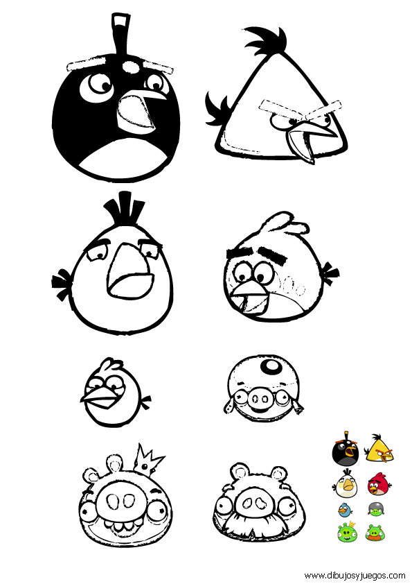 dibujo-angry-birds-002 | Dibujos y juegos, para pintar y colorear dibujo-angry-birds-002 | Dibujos y juegos, para pintar y colorear