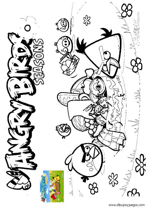 dibujo-angry-birds-004 | Dibujos y juegos, para pintar y colorear