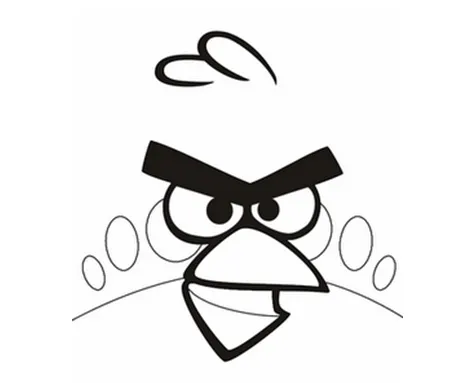 Dibujo de Angry Birds en blanco y negro para colorear : Más juegos ... Dibujo de Angry Birds en blanco y negro para colorear : Más juegos ...