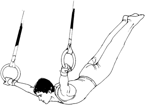 Dibujo de Anillas de Gimnasia Artística para colorear | Dibujos ... Dibujo de Anillas de Gimnasia Artística para colorear | Dibujos ...