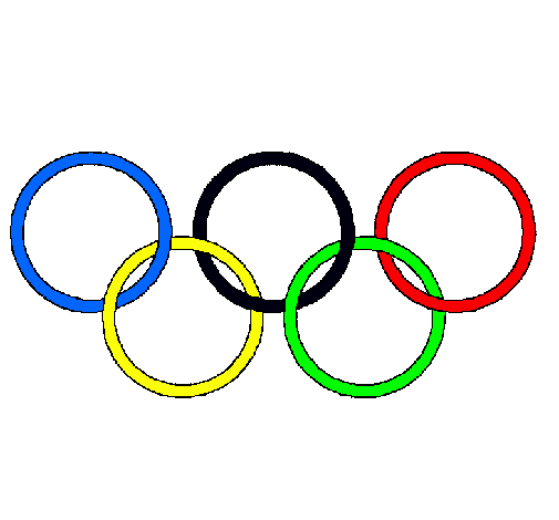 Dibujo de Anillas de los juegos olimpícos pintado por Aros en ... Dibujo de Anillas de los juegos olimpícos pintado por Aros en ...