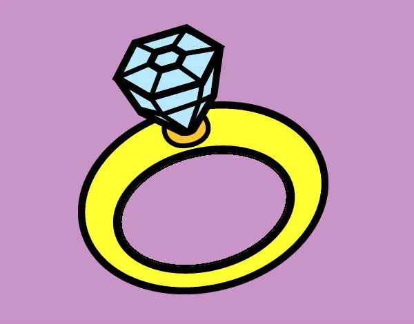 Dibujo de Anillo de boda pintado por Alina11 en Dibujos.net el día ...