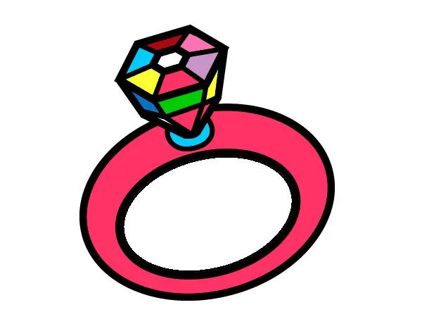 Dibujo de Anillo de boda pintado por Lindazilo en Dibujos.net el ...