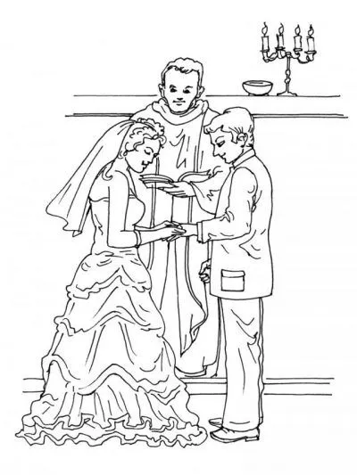 Dibujo de Anillos de boda. Dibujo para colorear de Anillos de boda ...
