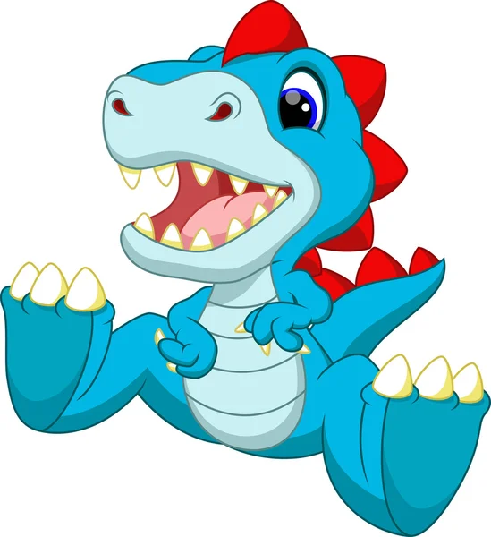 Dibujo animado del dinosaurio del bebé — Vector stock © irwanjos2 ...
