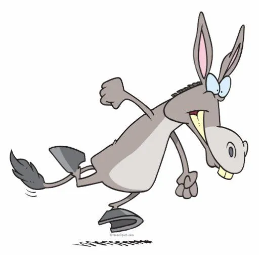 dibujo animado divertido del burro de la rabieta d llavero ...