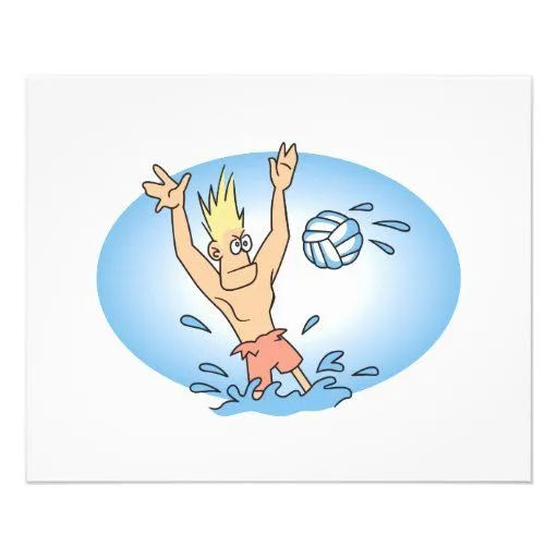 dibujo animado divertido del tipo del waterpolo flyer ... dibujo animado divertido del tipo del waterpolo flyer ...