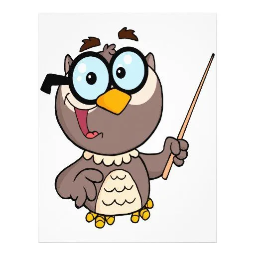 dibujo animado de enseñanza del profesor del búho folleto 8.5" x ... dibujo animado de enseñanza del profesor del búho folleto 8.5" x ...