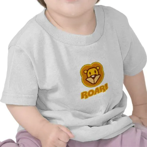 Dibujo animado del león del bebé camisetas de Zazzle. Dibujo animado del león del bebé camisetas de Zazzle.