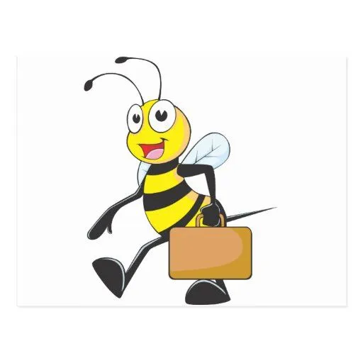 El dibujo animado lindo de la abeja lleva al agreg postales | Zazzle El dibujo animado lindo de la abeja lleva al agreg postales | Zazzle