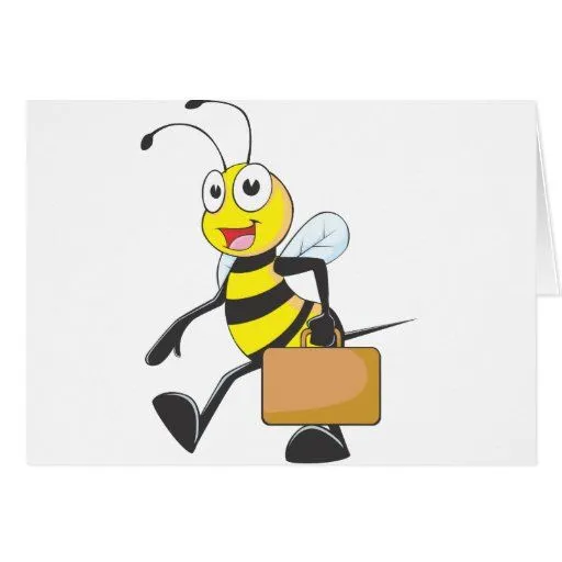 El dibujo animado lindo de la abeja lleva al agreg tarjetas de Zazzle.