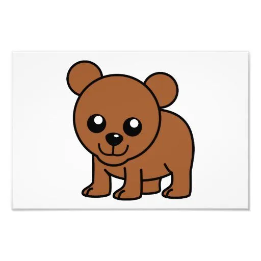 Dibujo animado lindo del oso del bebé cojinete | Zazzle