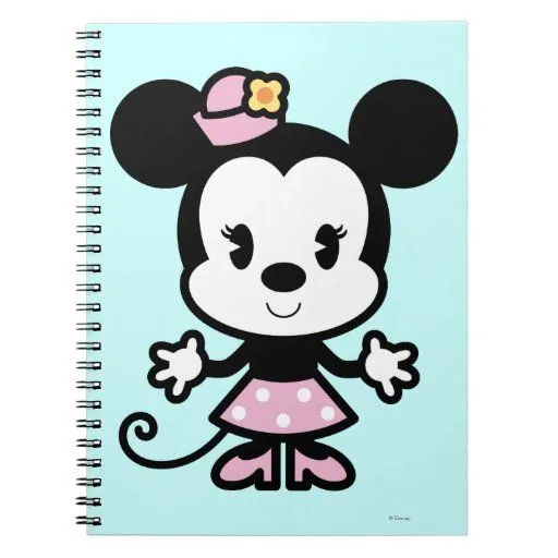 Dibujo animado de Minnie Mouse Spiral Notebook | Zazzle Dibujo animado de Minnie Mouse Spiral Notebook | Zazzle