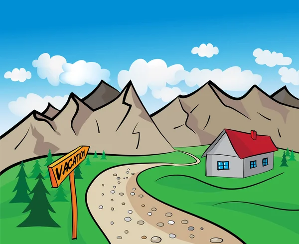 Dibujo animado de la montaña — Vector stock © kreatorex #57448187 Dibujo animado de la montaña — Vector stock © kreatorex #57448187