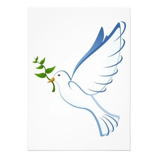 Dibujo animado de la paloma de la paz invitacion personal de Zazzle. Dibujo animado de la paloma de la paz invitacion personal de Zazzle.
