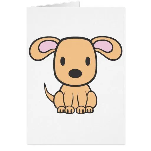 Dibujo animado del perro del bebé tarjetón de Zazzle. Dibujo animado del perro del bebé tarjetón de Zazzle.