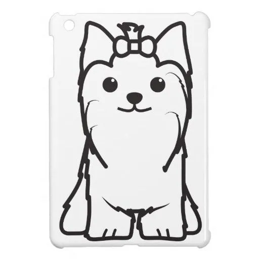 Dibujo animado del perro de Yorkshire Terrier iPad Mini ... Dibujo animado del perro de Yorkshire Terrier iPad Mini ...