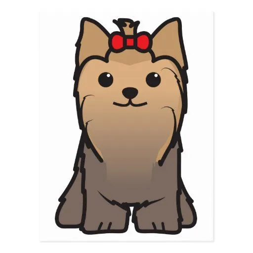 Dibujo animado del perro de Yorkshire Terrier Postal | Zazzle Dibujo animado del perro de Yorkshire Terrier Postal | Zazzle
