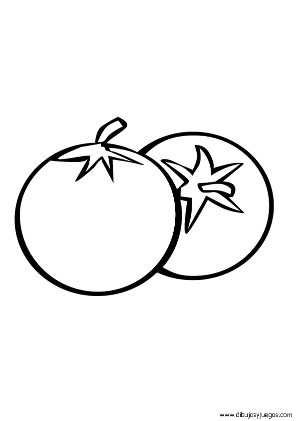 dibujo-de-tomate-001 | Dibujos y juegos, para pintar y colorear dibujo-de-tomate-001 | Dibujos y juegos, para pintar y colorear