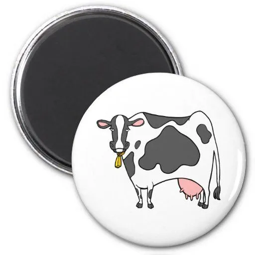 Dibujo animado de la vaca lechera imán para frigorífico de Zazzle. Dibujo animado de la vaca lechera imán para frigorífico de Zazzle.