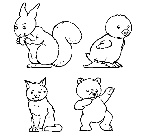 Dibujos de animales para colorear de animales - Imagui