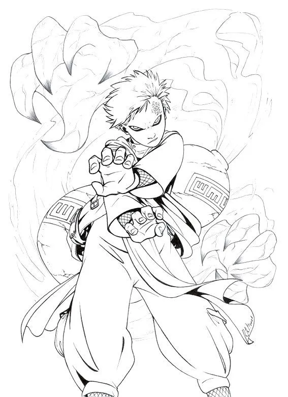 Dibujo de Anime para colorear