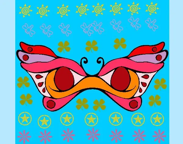 Dibujo de ANTIFAZ COLORIDO pintado por Marta16 en Dibujos.net el ... Dibujo de ANTIFAZ COLORIDO pintado por Marta16 en Dibujos.net el ...