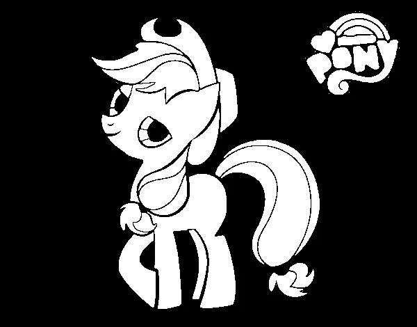 Dibujo de Applejack para Colorear - Dibujos.net