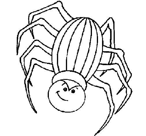 Dibujo de Araña 2 para Colorear - Dibujos.net Dibujo de Araña 2 para Colorear - Dibujos.net