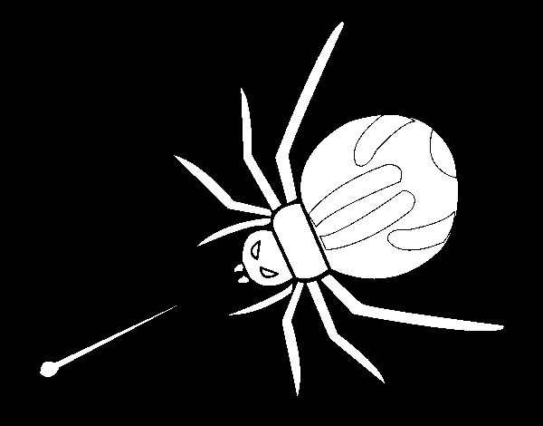 Dibujo de Araña expulsando veneno para Colorear - Dibujos.net Dibujo de Araña expulsando veneno para Colorear - Dibujos.net