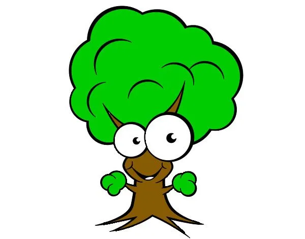Dibujo de Árbol con cara pintado por Mechi72 en Dibujos.net el día ...