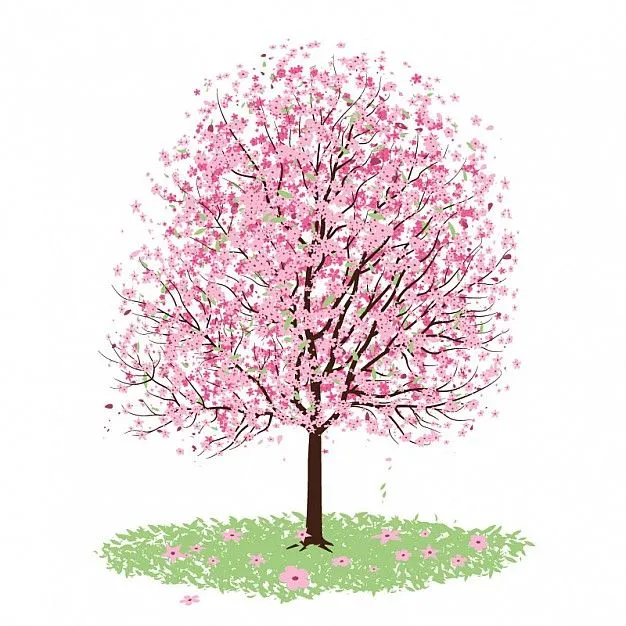 Dibujo árbol japones - Imagui