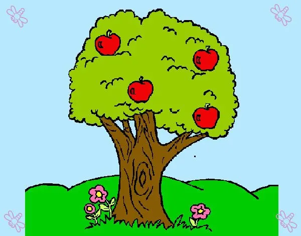 Dibujo de Árbol de manzanas pintado por Camila2003 en Dibujos.net ... Dibujo de Árbol de manzanas pintado por Camila2003 en Dibujos.net ...